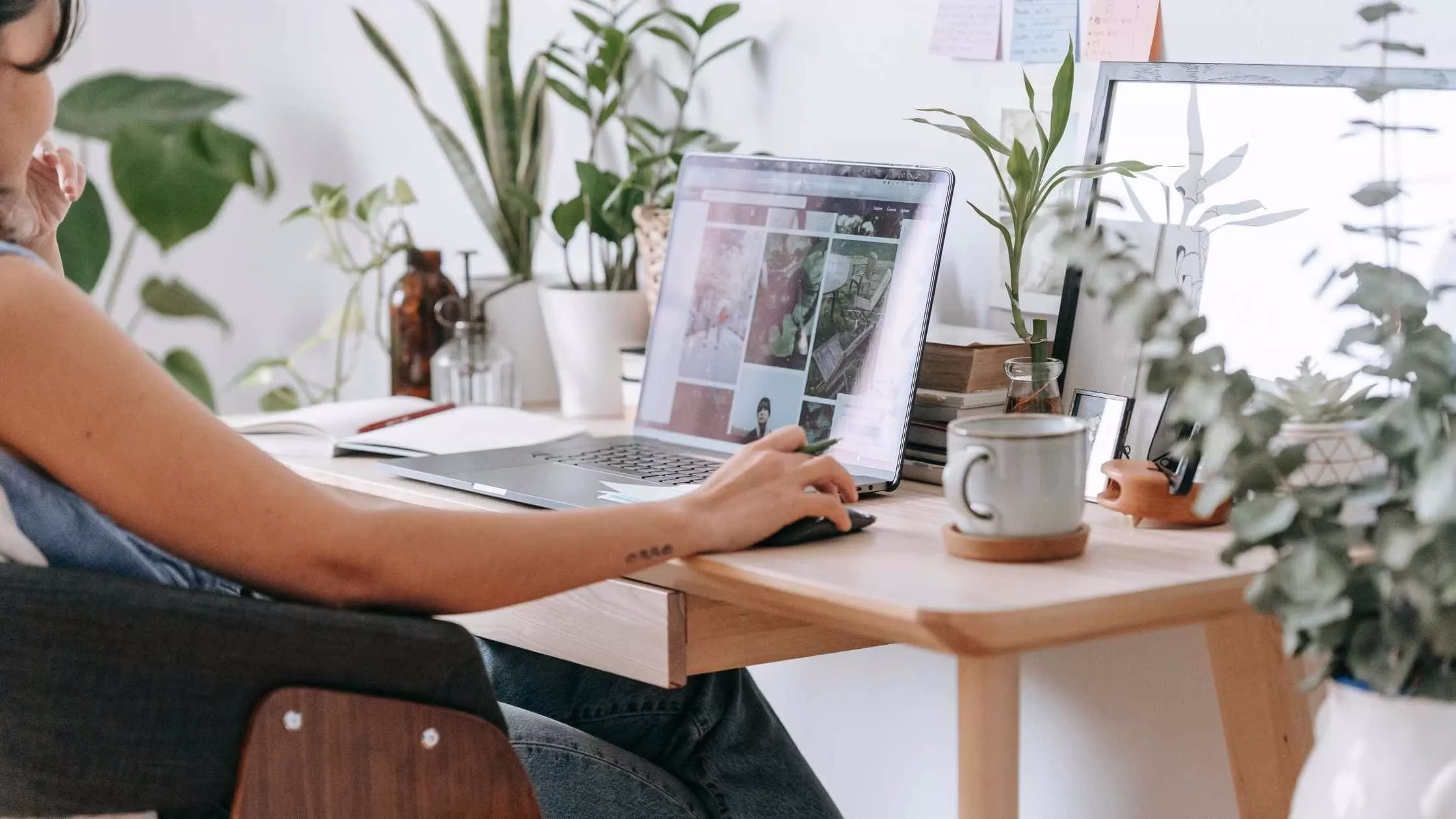 multi-passionate woman working on creative business at home